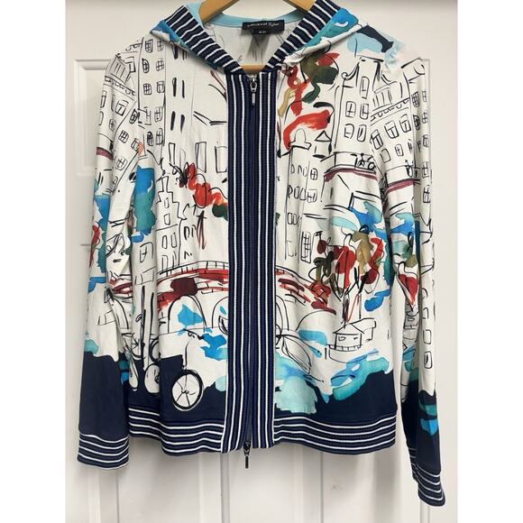 Michael Tyler Zip Hood Lightweight Jacket City Scene Travel Small loungewear - Picture 1 of 8